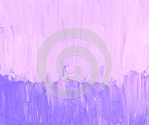Abstract lavender and pink textured background. Minimalist purple and fuchsia painting. Brush strokes on paper