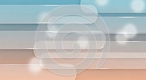 Abstract Layered Background with Rounded Elements