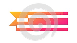 Abstract Layered Ribbon Banner, Vector Design, vector design Generative AI