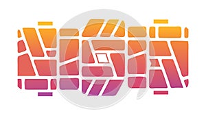 Abstract Layered Shapes, Dynamic Geometric Blocks, vector design Generative AI