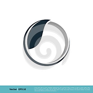 Abstract Leaf Circle Icon Vector Logo Template Illustration Design. Vector EPS 10