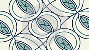 Abstract leaf-inspired geometric pattern, natural modern design, vector design Generative AI