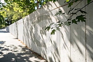 Abstract leaf shadow and light blurred background