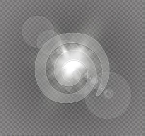 Abstract lens gold front solar flare transparent special light effect design.