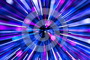 abstract lens zoom flare, concept image of space, speed, technology, future or time travel background