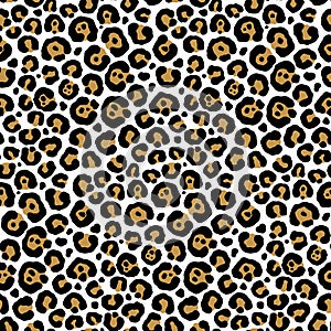 Abstract Leopard Animal Motif Vector Seamless Pattern Design