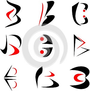 Abstract letter B Logo