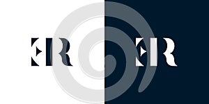 Abstract letter ER logo