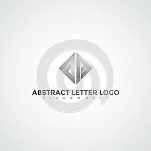Abstract Letter Logo Template. Vector Illustrator Eps.10