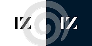 Abstract letter IZ logo