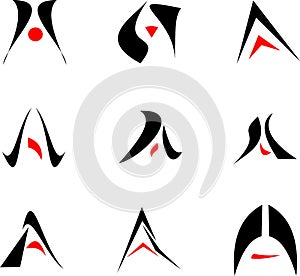 Abstract letter A Logo