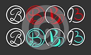 abstract letter logo B, minimal b letter business logo