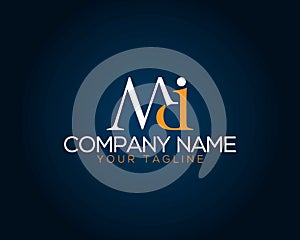 Abstract letter MD, MDI Unique Logo Design Concept