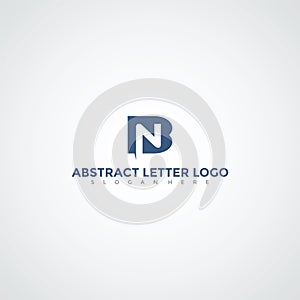 Abstract Letter NB Logo Template. Vector Illustrator Eps.10