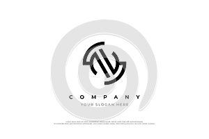 Abstract Letter NS Logo or SN Logo Design