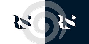 Abstract letter RS logo