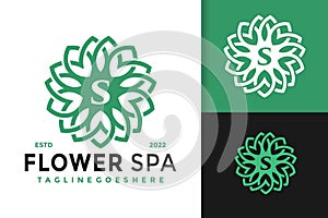 Abstract Letter S Nature Flower Spa Logo Design, brand identity logos vector, modern logo, Logo Designs Vector Illustration