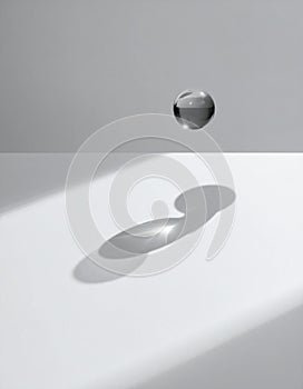 Abstract Levitating Sphere and Shadow