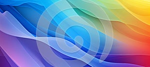Abstract LGBT rainbow color texture with motion waves background illustration (Generative Ai)