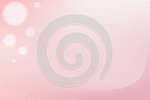 Abstract ligh pink light Bokeh background Soft white mist with copy space photo