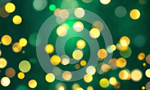 abstract light background. Abstract blur bokeh banner background. Golden boke