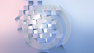 Abstract light background with cubes