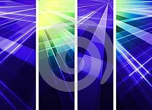 Abstract light banner