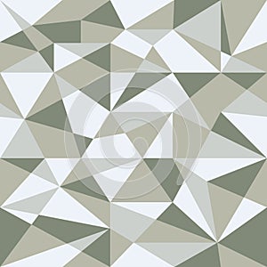 Abstract light beige geometric pattern. Modern low poly background. Vector