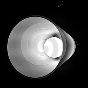 Abstract Light Black and White photo