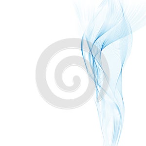 Abstract light blue background. Background with transparent blue wave.