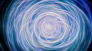 Abstract light blue energy circles