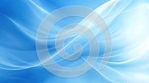 Abstract Light Blue Flowing Lines Background