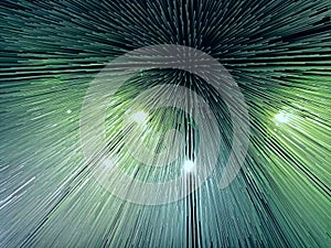 Abstract light blue and green background. Strips, lights.