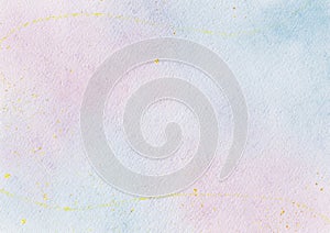 Abstract light blue and pink watercolor background, Beautiful blue and pink watercolor paper textured for design templates