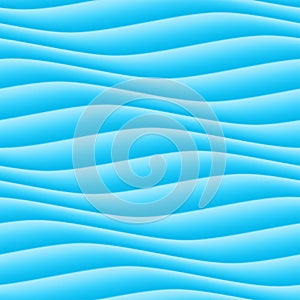 Abstract light blue wave background. Seamless ripple texture