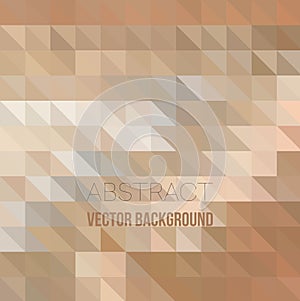 Abstract light brown background with white triangle pattern