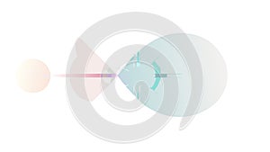 Abstract Light Burst Optical Flare Element Vector, vector design Generative AI