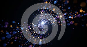 Abstract Light Burst Sparkle Background