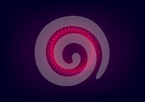 Abstract light circle background