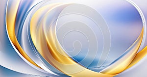 Abstract light composition with wavy forms. Elegance illustration.