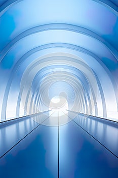 abstract light corridor background, thoughtfully crafted to provide ample space for text.