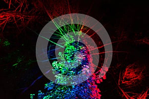 Abstract light in dark. Background and graphic resources