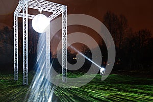 Abstract light in dark. Background and graphic resources