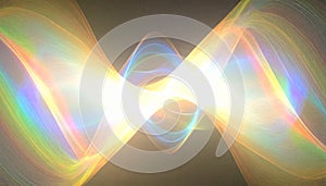 Abstract Light Diffraction Pattern on Black. Science concept. Generated Image