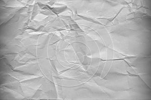 Abstract light gray background of crumpled paper