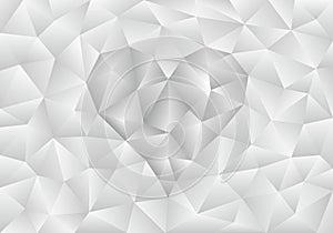 Abstract light gray polygonal background with heart shape