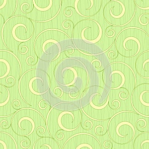 Abstract light green floral seamless background