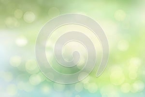 Abstract light green illustration. Abstract cute and delicate light green and white colorful summer or spring bokeh background.