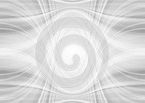 Abstract light grey tech wavy pattern background