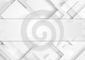 Abstract light grey technology geometric background